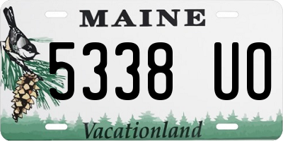 ME license plate 5338UO