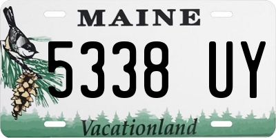 ME license plate 5338UY