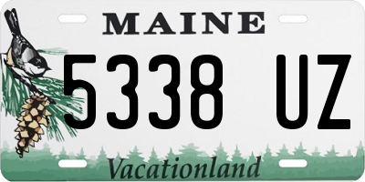 ME license plate 5338UZ