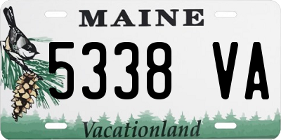 ME license plate 5338VA