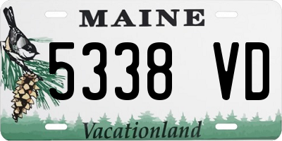 ME license plate 5338VD