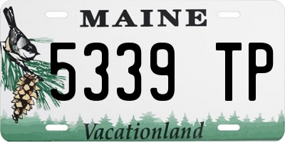 ME license plate 5339TP