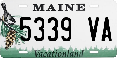 ME license plate 5339VA