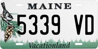 ME license plate 5339VD