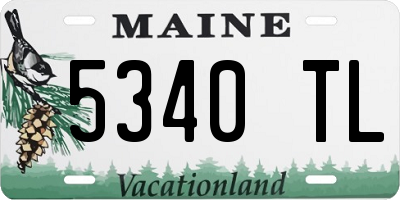 ME license plate 5340TL