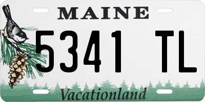 ME license plate 5341TL