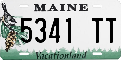 ME license plate 5341TT