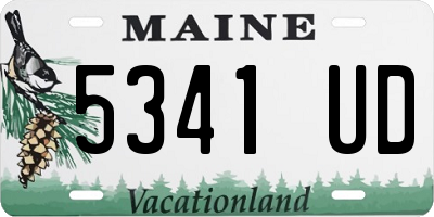 ME license plate 5341UD