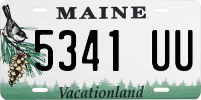 ME license plate 5341UU