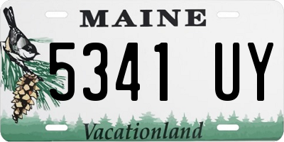 ME license plate 5341UY