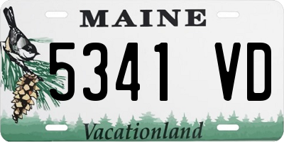 ME license plate 5341VD