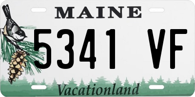 ME license plate 5341VF