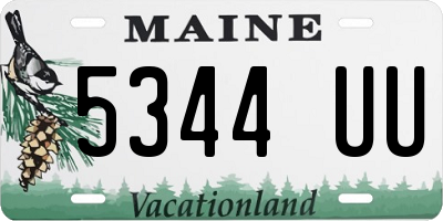 ME license plate 5344UU