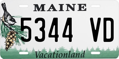 ME license plate 5344VD