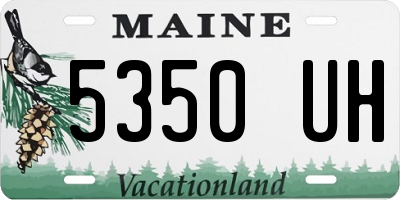 ME license plate 5350UH