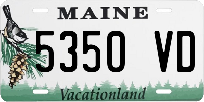 ME license plate 5350VD