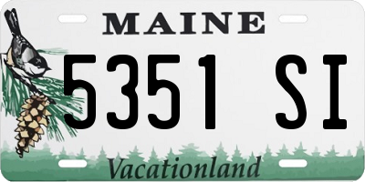 ME license plate 5351SI