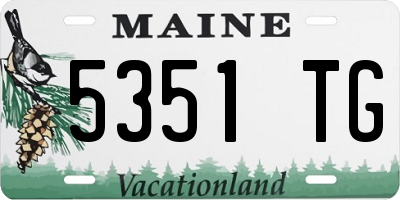 ME license plate 5351TG