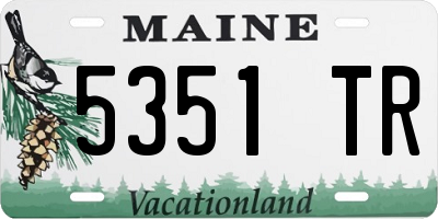 ME license plate 5351TR