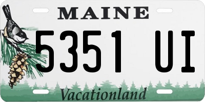 ME license plate 5351UI