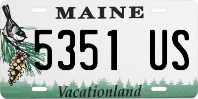 ME license plate 5351US