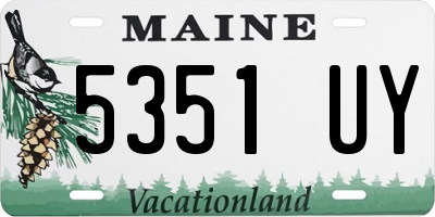 ME license plate 5351UY