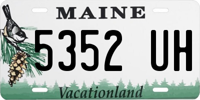 ME license plate 5352UH