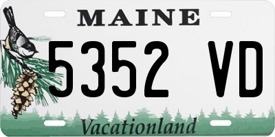 ME license plate 5352VD