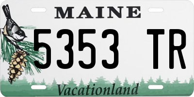 ME license plate 5353TR