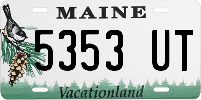 ME license plate 5353UT