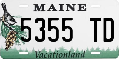 ME license plate 5355TD