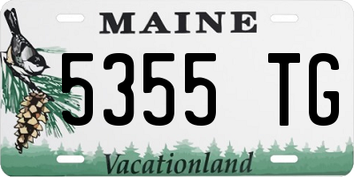 ME license plate 5355TG