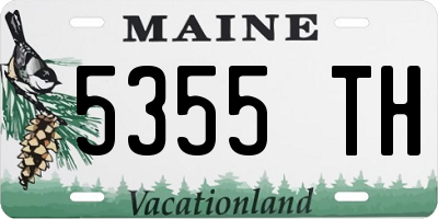 ME license plate 5355TH