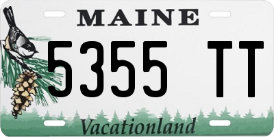 ME license plate 5355TT