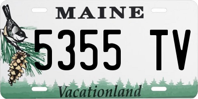 ME license plate 5355TV