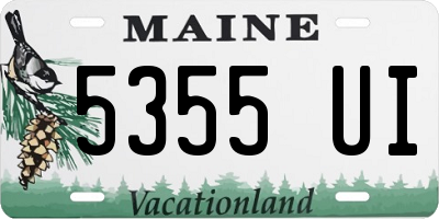 ME license plate 5355UI