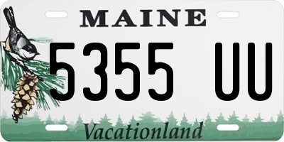 ME license plate 5355UU