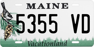 ME license plate 5355VD