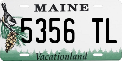 ME license plate 5356TL
