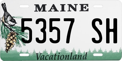 ME license plate 5357SH