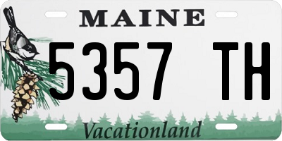 ME license plate 5357TH