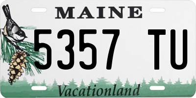 ME license plate 5357TU