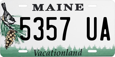 ME license plate 5357UA