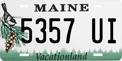 ME license plate 5357UI