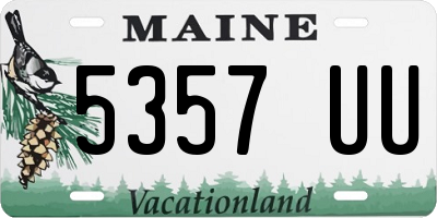 ME license plate 5357UU