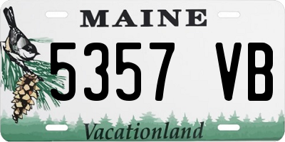 ME license plate 5357VB