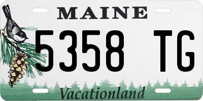 ME license plate 5358TG