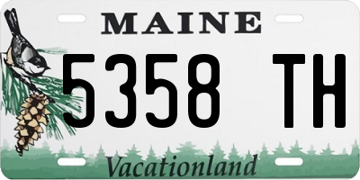 ME license plate 5358TH