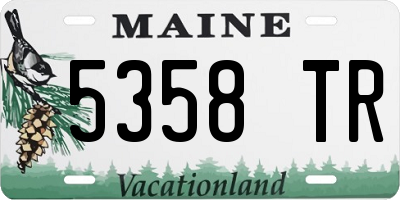 ME license plate 5358TR