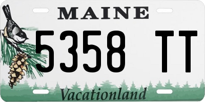 ME license plate 5358TT